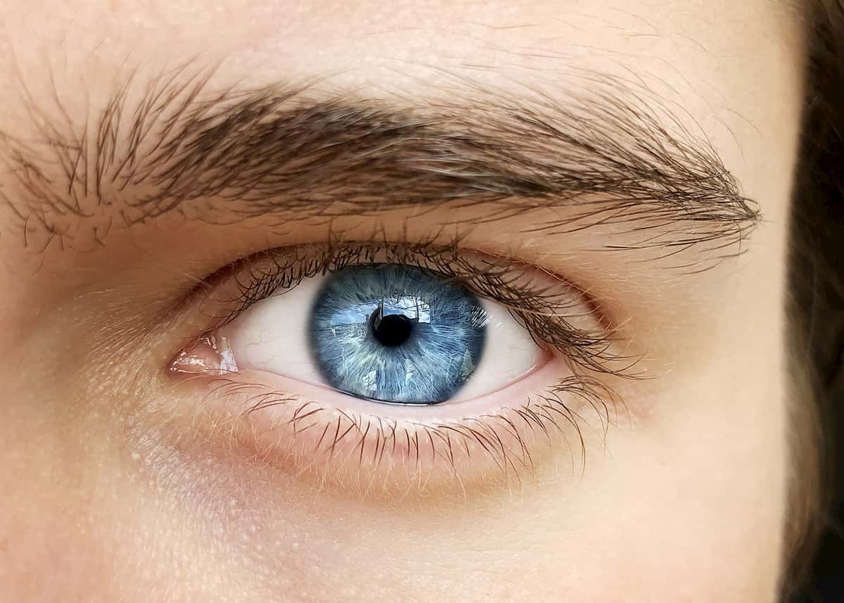 Woman getting routine eye care