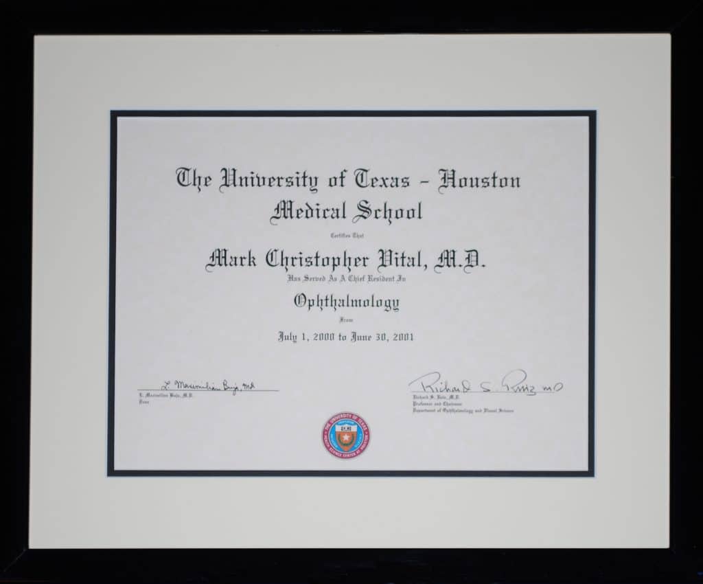 Dr. Vital University of Texas Medical School Houston Credentials