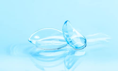 two contact lenses 